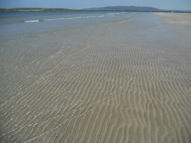 Places to see on Donegal Road Trip: Rippling sand at Narin Beach