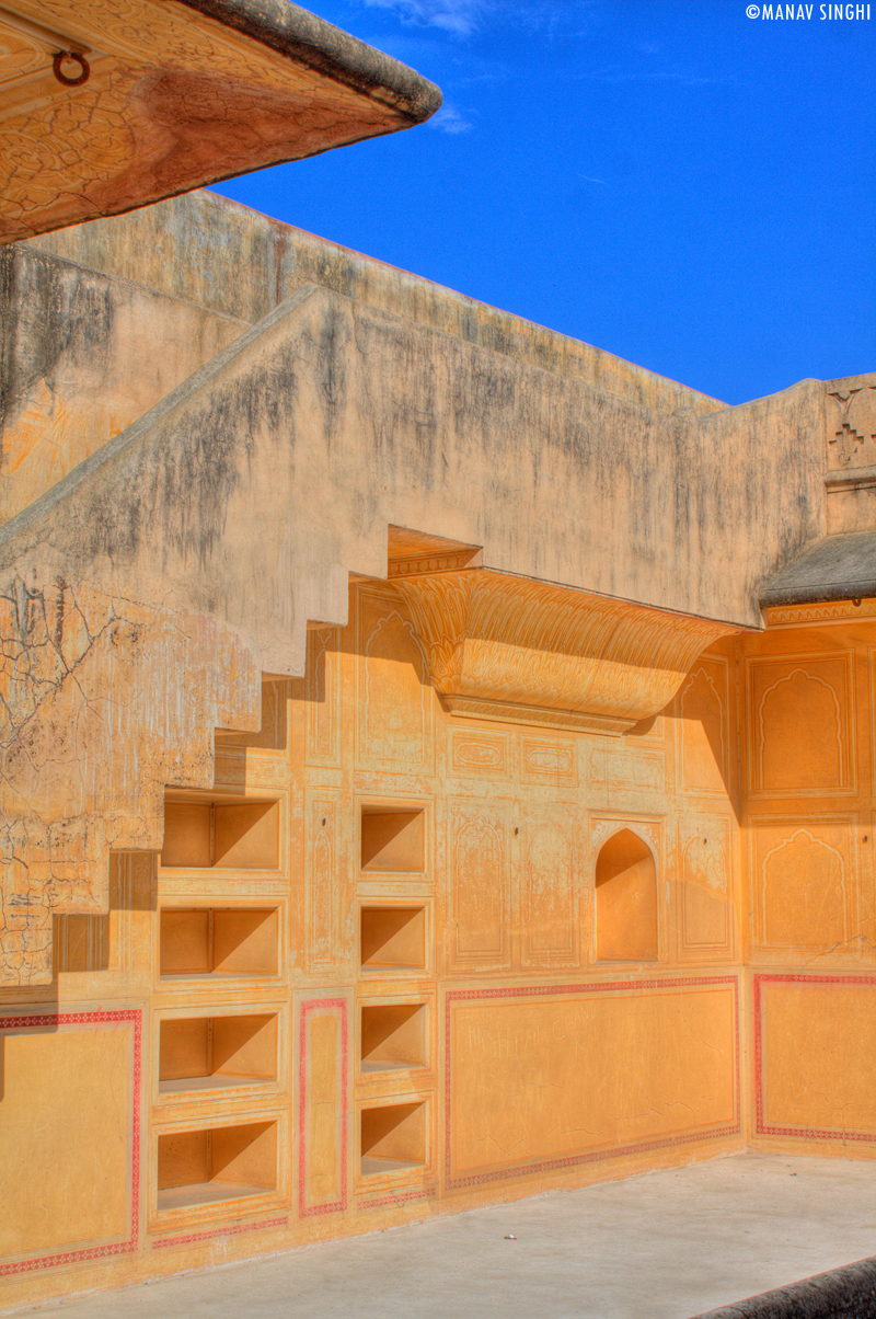 Terrace area at Madhavendra Palace, Nahargarh Fort, Jaipur.