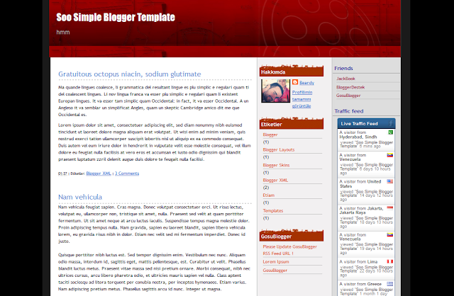 Soo Simple Blogger Template Free