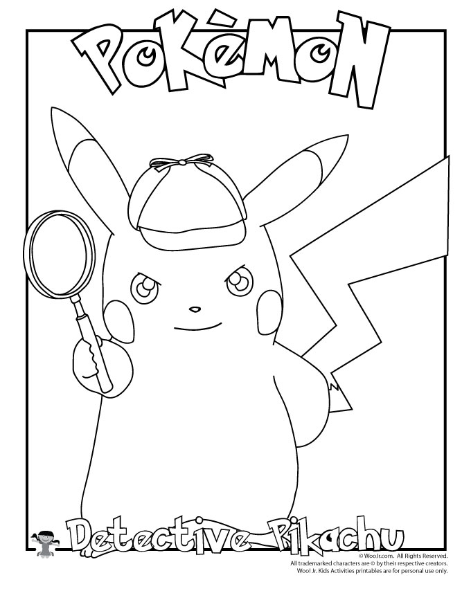 Pikachu Coloring Page Coloring Pages