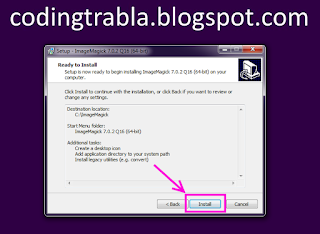 Install ImageMagick 7.0.2-5-Q16-x64  on Windows tutorial 12
