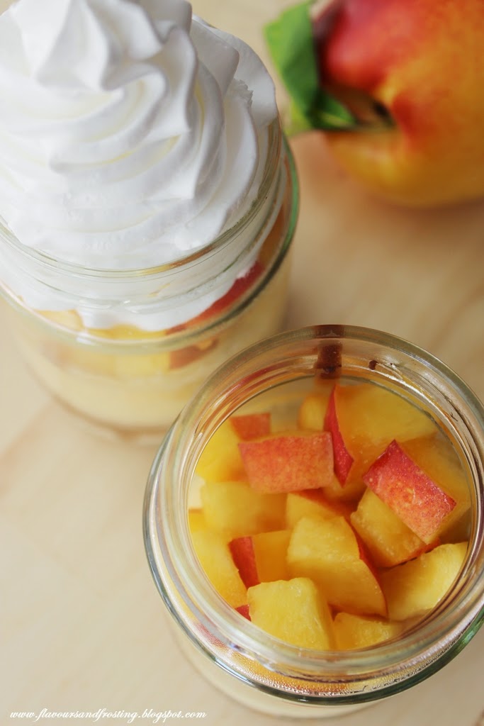 Flavours & Frosting Nectarine & Baked Cheesecake Parfaits