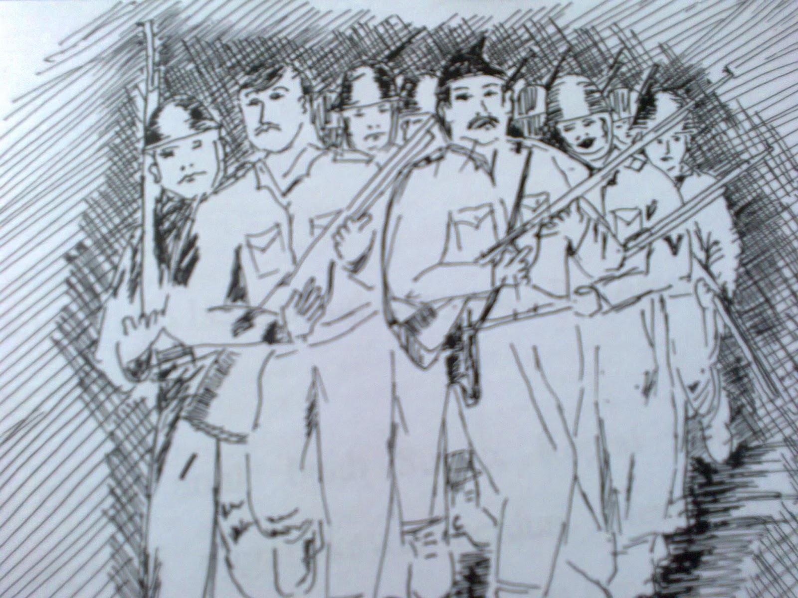 Ayokesekolah Sambut Hari Pahlawan 2015 Sketsa Perjuangan Tentara Republik Indonesia