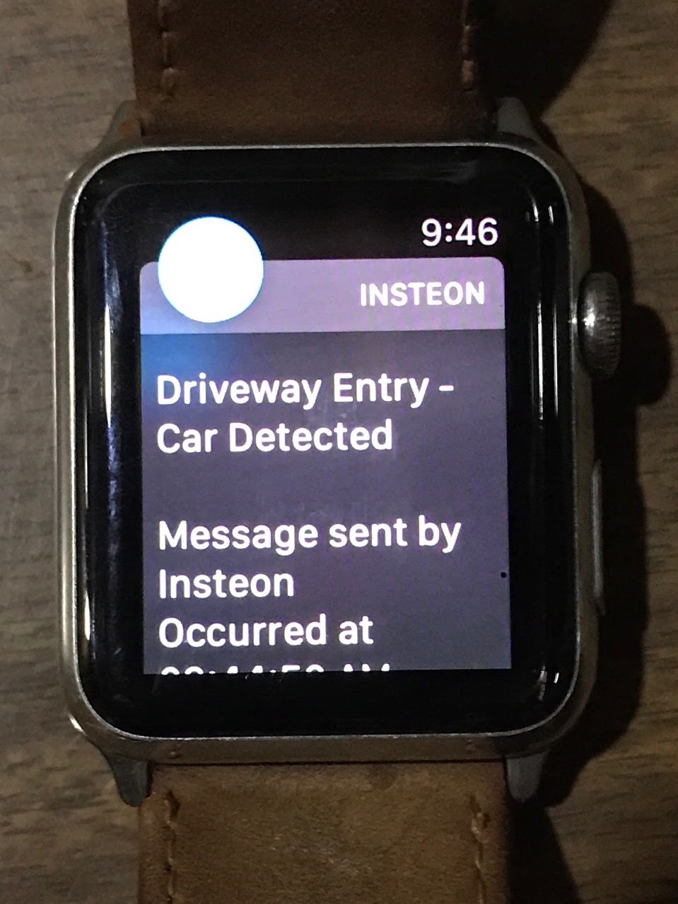 Driveway Alert to Apple Watch