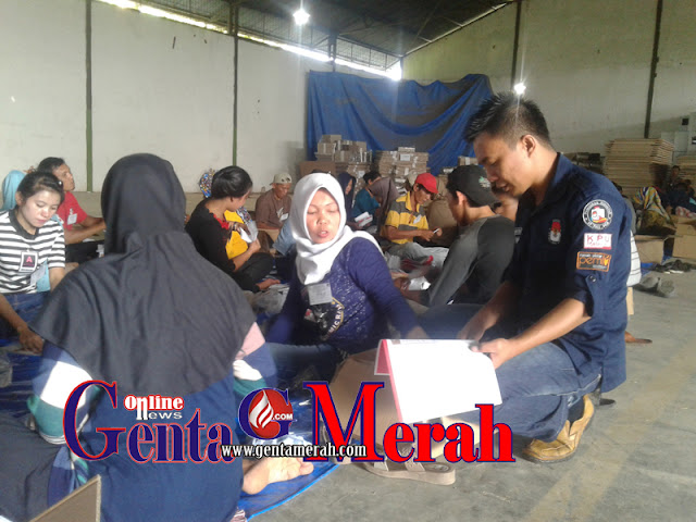 Jelang Pilgub Lampung, KPU Pesawaran Lakukan Pelipatan Kertas Suara