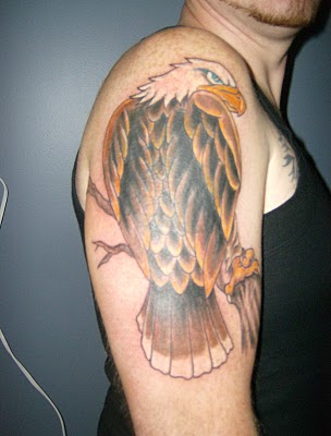 Laxmana Aji: Eagle Tattoo Design on Guys Arms