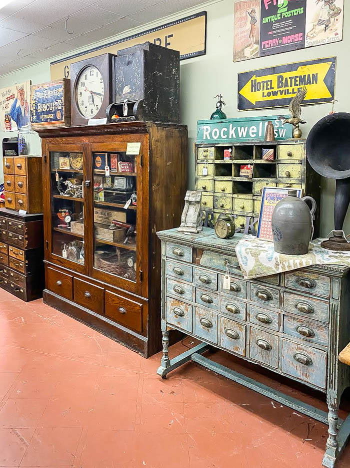 Vintage cabinets and furniture