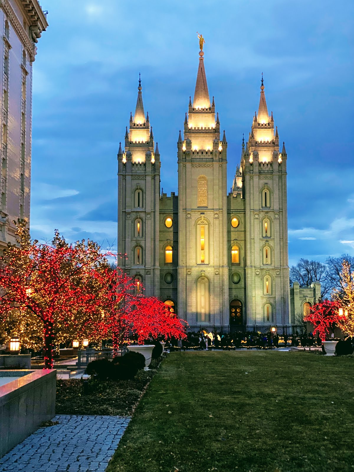 Walking Arizona Christmas Lights at the Salt Lake Temple, Salt Lake