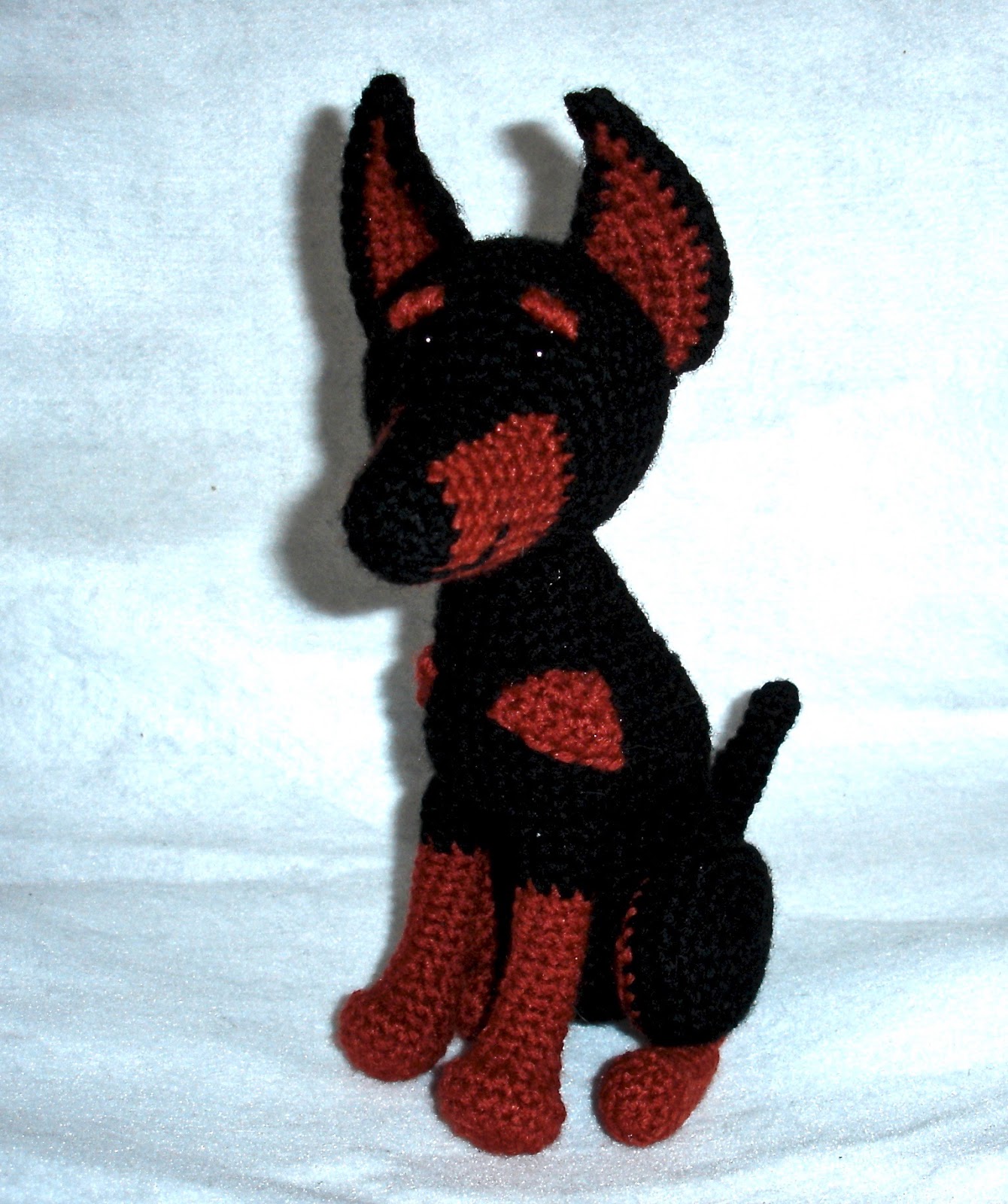 red doberman stuffed animal