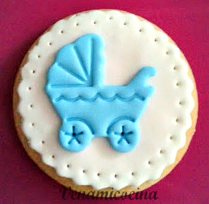 Galletas decoradas para bautizo