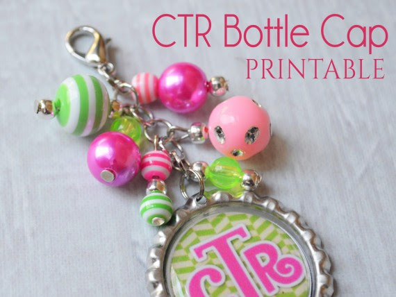 {NEW!!} CTR Bottle Cap Necklaces & Key Chains