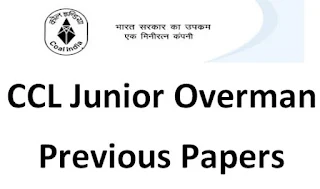 CCL Ranchi Junior Overman Previous Question Paper and Syllabus 2019-20