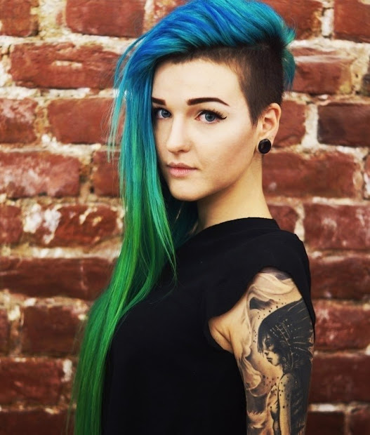 cute and easy undercut shaved hairstyles