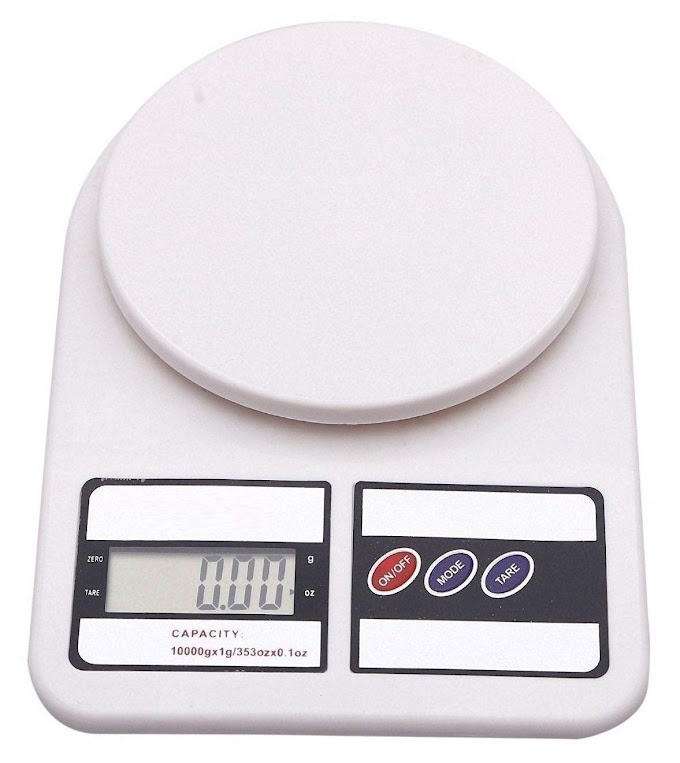 Generic Electronic Kitchen Digital Weighing Scale, Multipurpose (White