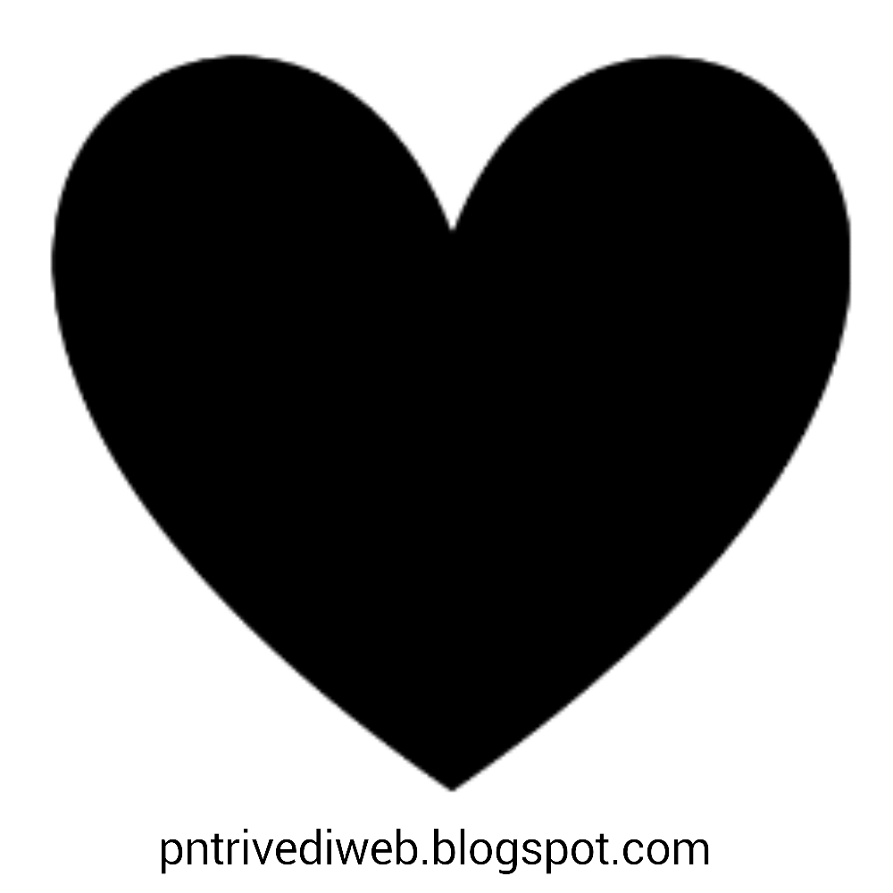 Black heart transparent png
