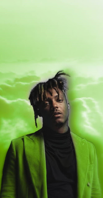 green wallpaper rapper juice wrld