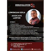 Lowongan Kerja Associate Lawyer Indrayana Centre 2020