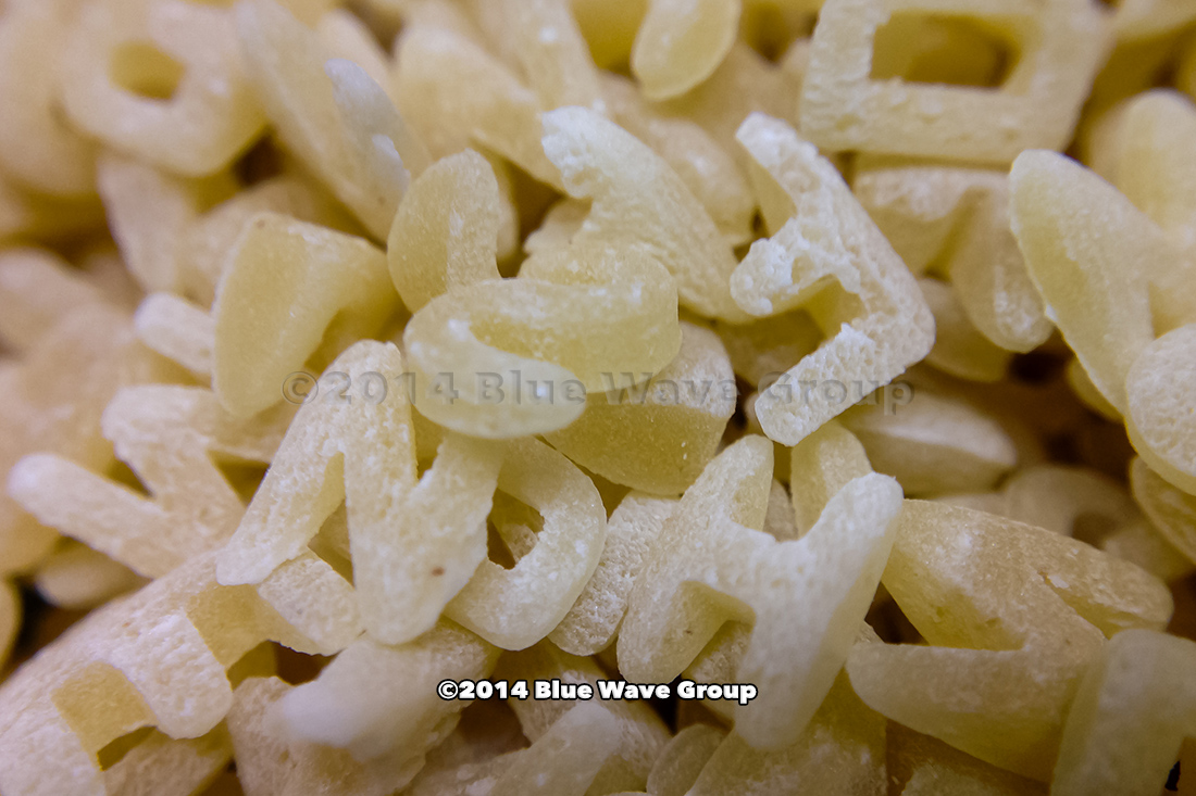 Blue Wave Pix Alphabet Pasta