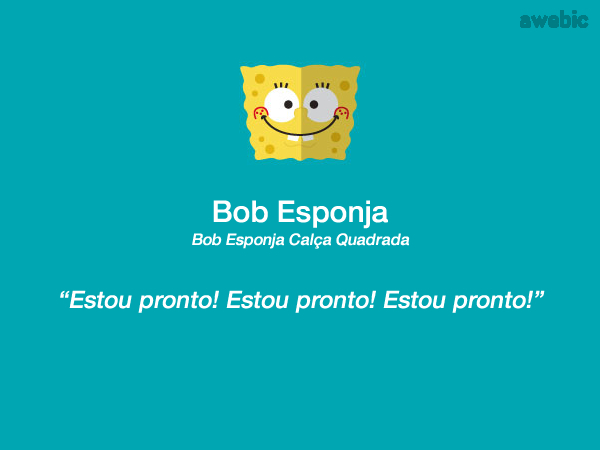 Bob Esponja (Aquele Desenho)  Frases marcantes de filmes, Bob esponja em  português, Engraçado