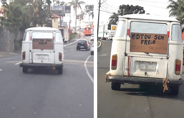 Sem freios, ‘Kombosa’ de Castro apavora nas ruas de PG Sem freios, ‘Kombosa’ de Castro apavora nas ruas de PG