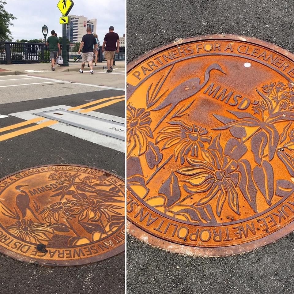 I make these manhole cover cork coasters. Philly version here r