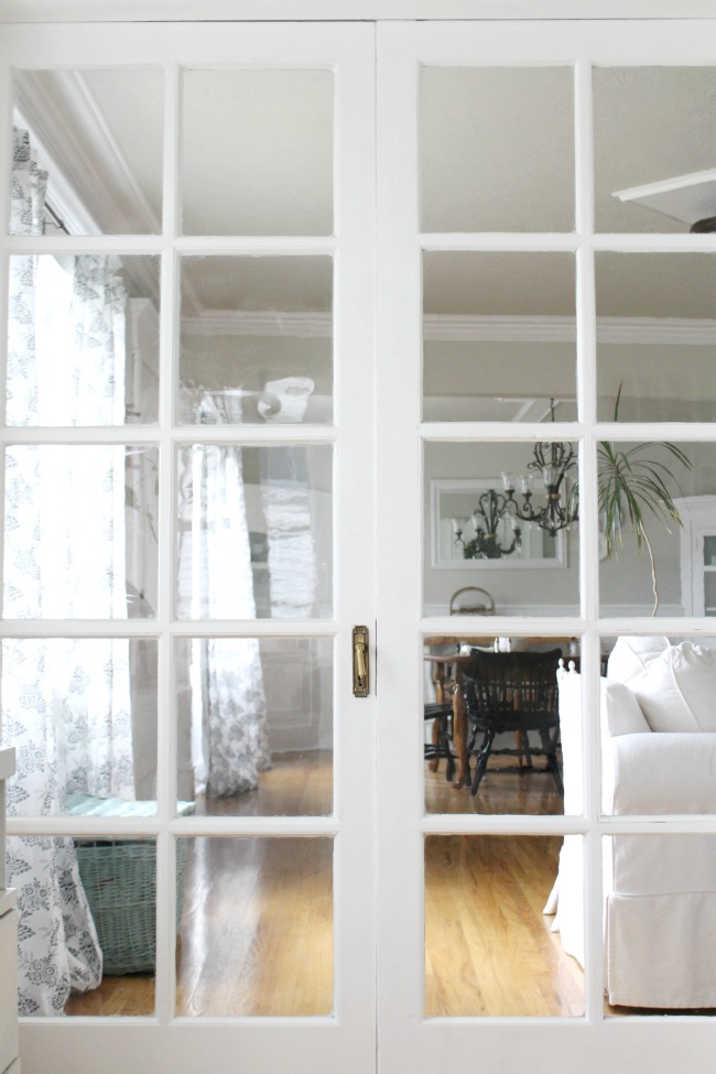 How I Paint French Doors