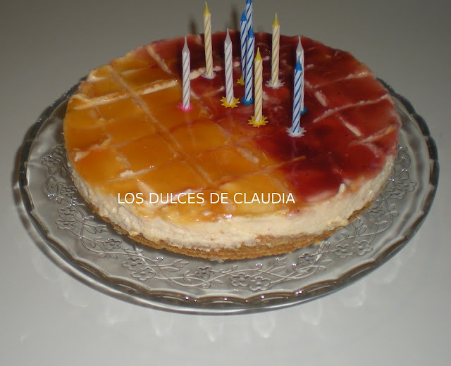 cheesecake de macedonia de frutas