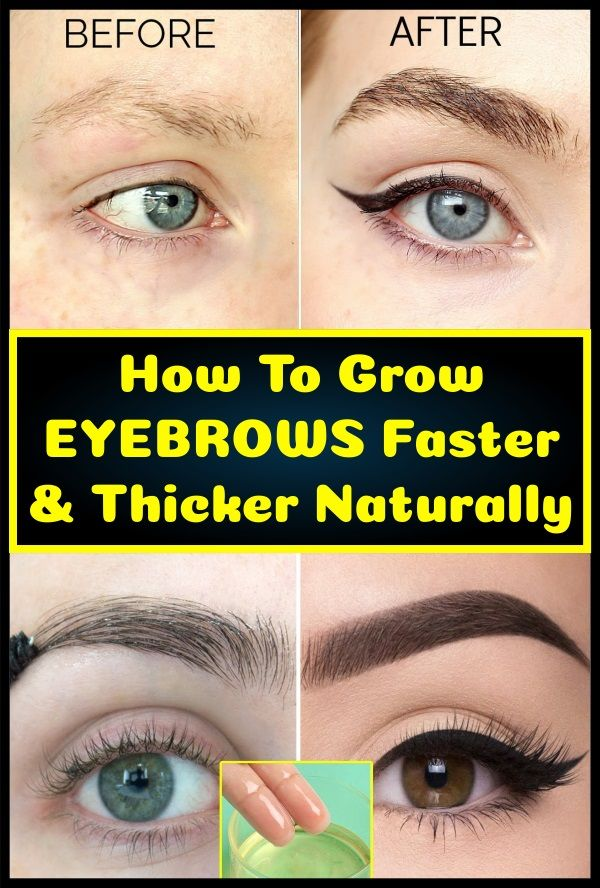 How To Grow Eyebrows Faster & Thicker Naturally Wellness Fun