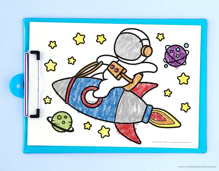 Free Printable Astronaut Coloring Pages | artsy-fartsy mama