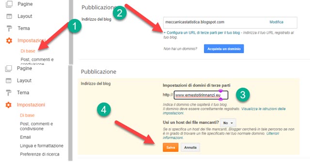 redirect di blog su blogger verso un dominio personalizzato redirect di blog su blogger verso un dominio personalizzato