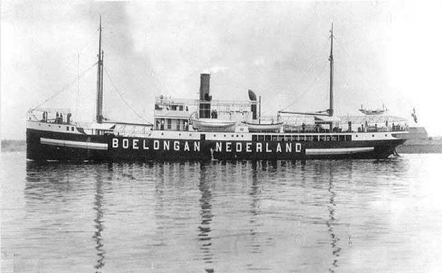 MV Boelongan, sunk on 28 January 1942, worldwartwo.filminspector.com