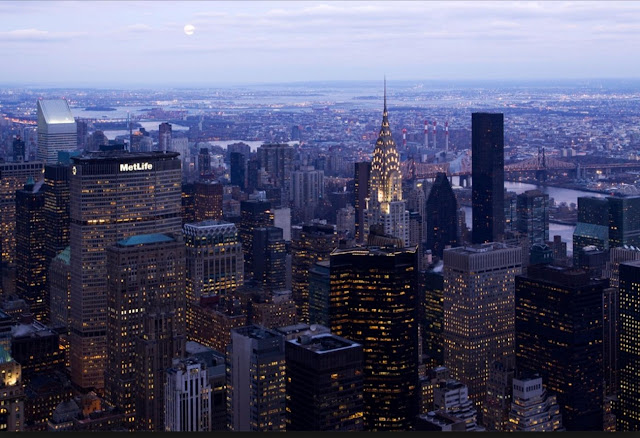 Ист-Сайд Мидтауна Манхэттена, показывающий террасную корону Крайслер-билдинг
