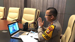 Kapolres Enrekang Jadi Narasumber Event Literasi Digital Di Sumatera Utara Secara Virtual