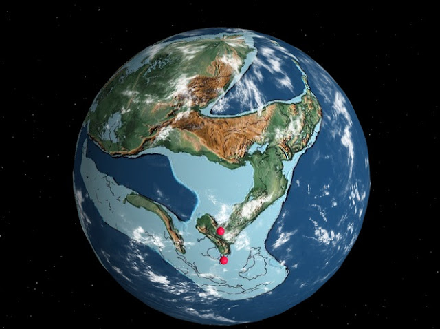 Hà Nội và TP.HCM nằm ở đâu trên Trái Đất khi khủng long xuất hiện 220 triệu năm trước?