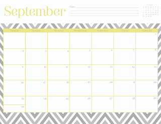 FREEBIES // SEPTEMBER CALENDARS, Oh So Lovely Blog