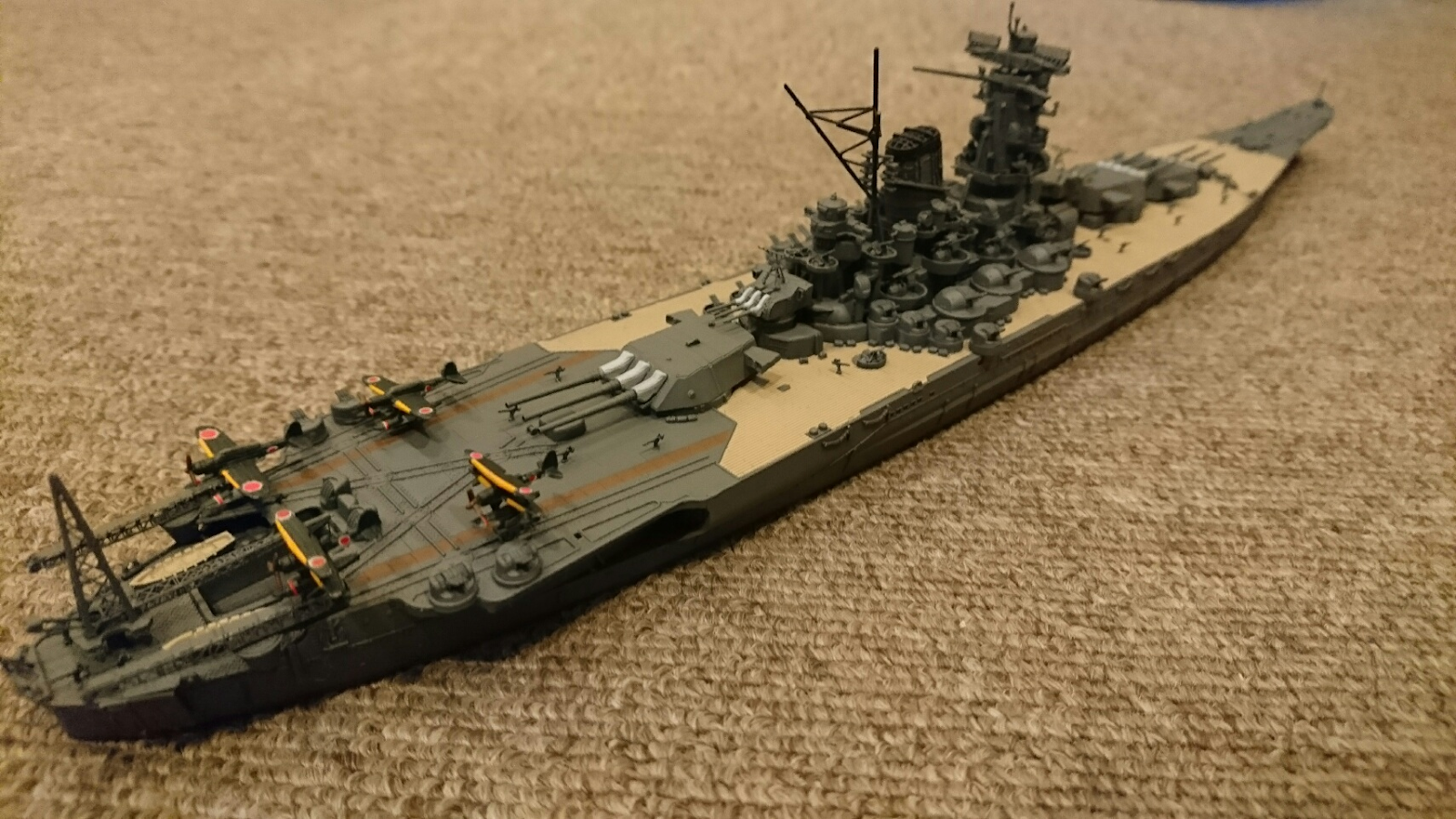 Kumaの模型趣味 ピット 艦next戦艦大和をレイテ沖海戦時で製作 完成です