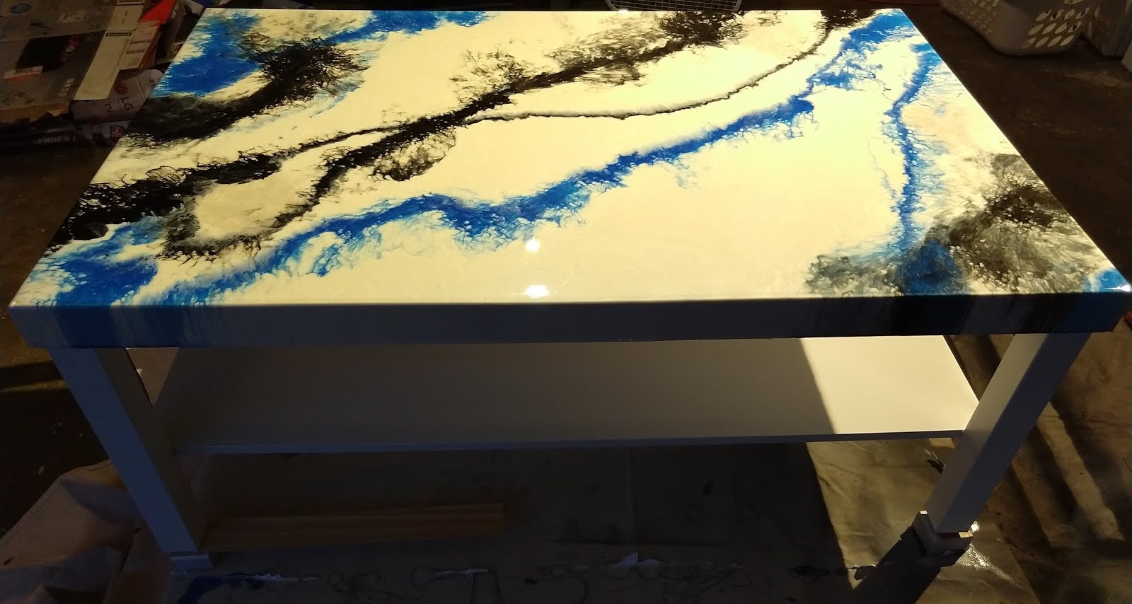 New Epoxy Top for a Struggling Ikea Table