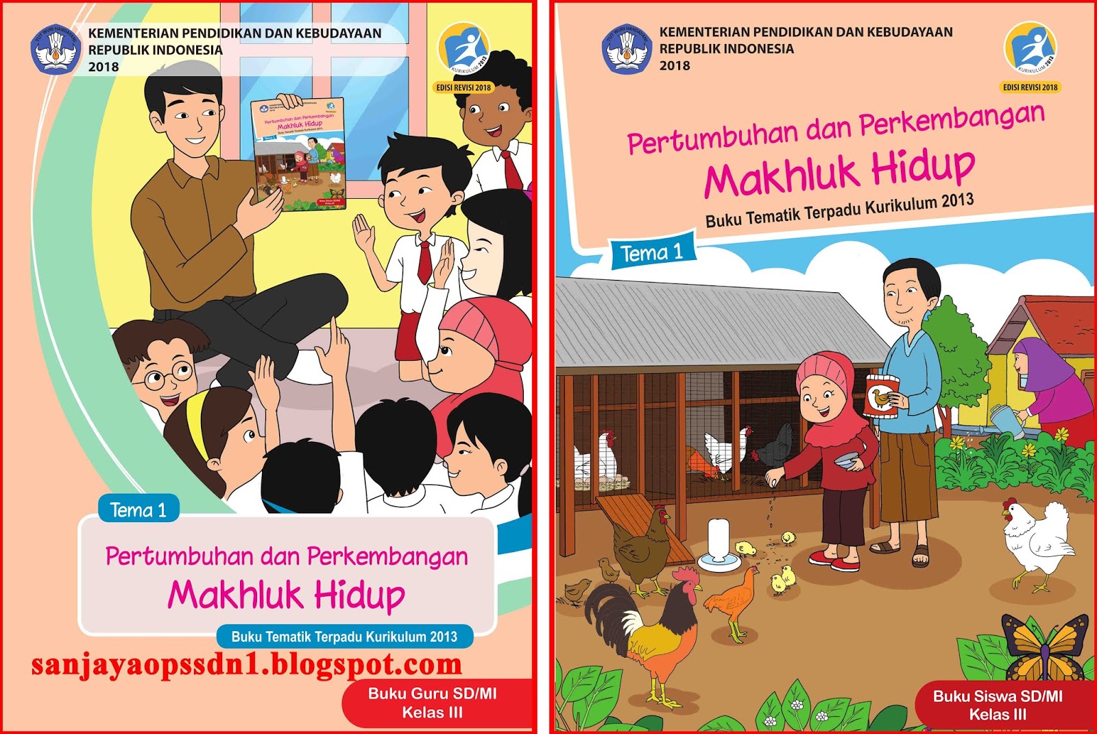 Buku Tematik Terpadu Kelas 3 Semester 1 Kurikulum 2013 Revisi 2018