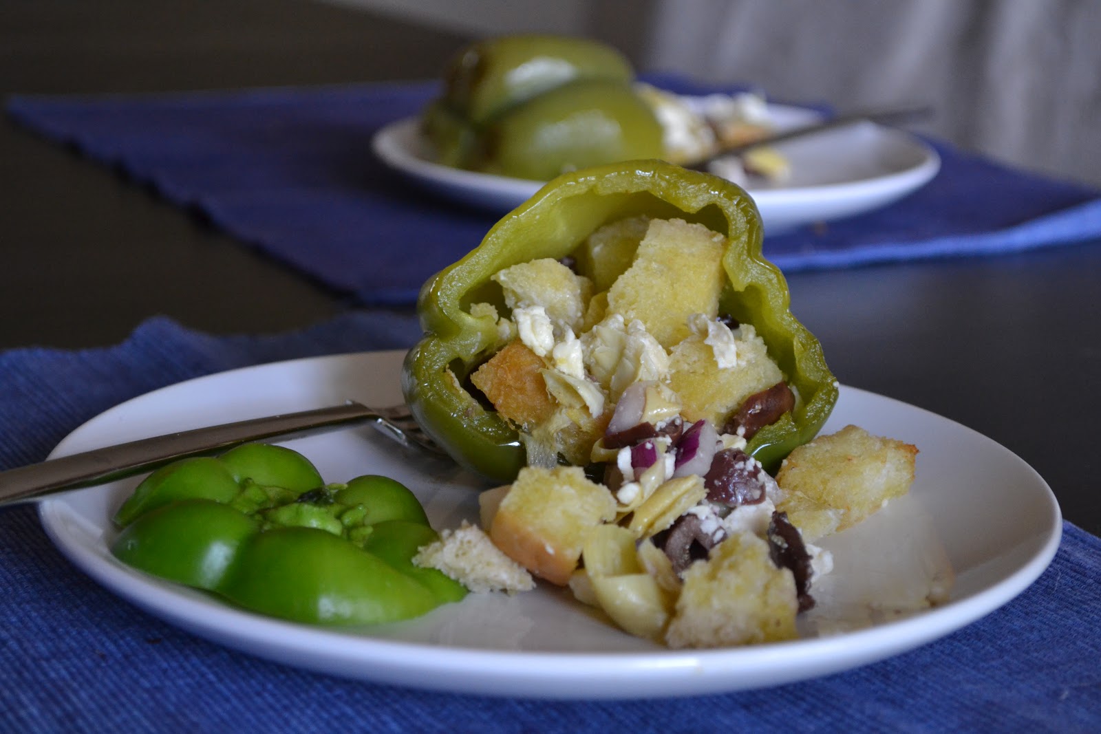 From Cup to Cup Greek stuffed bell pepper