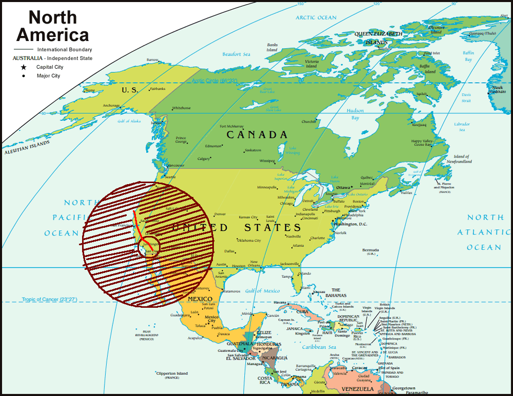 Fault Line Map Of North America - Map Of North America