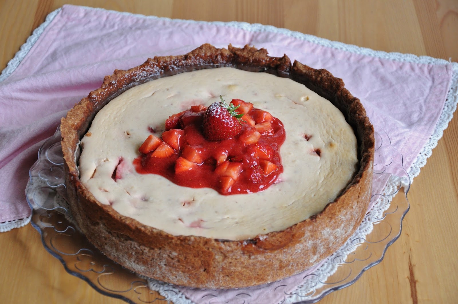 miss.sweetkitchen: Strawberry Cheesecake - Ein Erdbeer-Käsekuchen mit ...