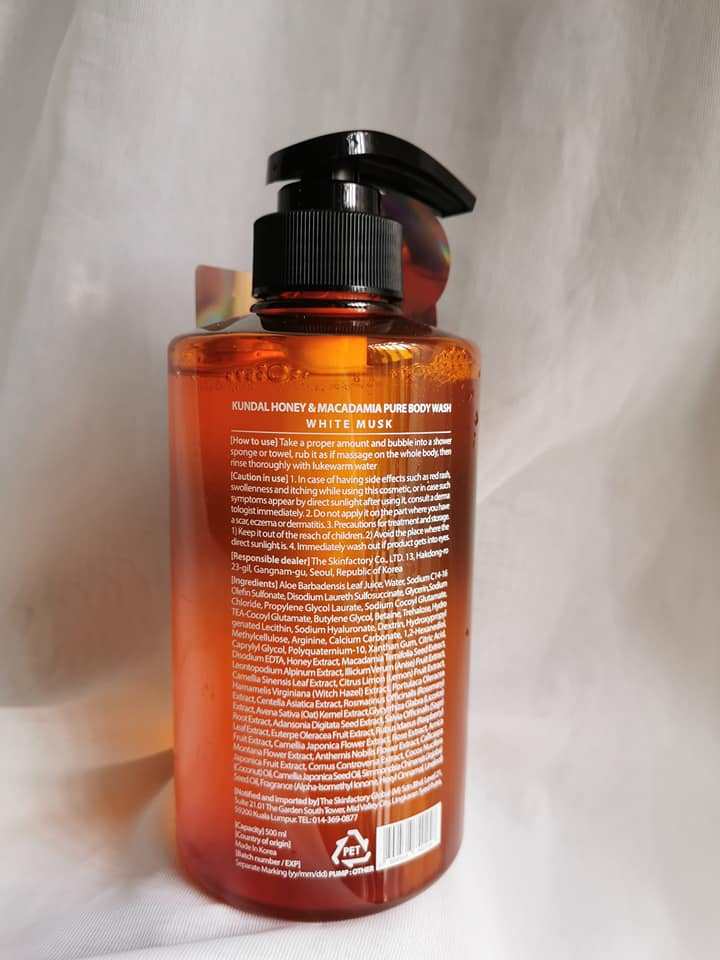 The Beauty Junkie KUNDAL Honey & Macadamia Body Wash