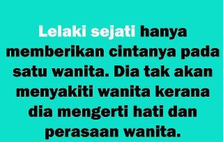 Kronologi,Realiti Dan Fantasi: Rabu Tanpa Kata #8: Lelaki Sejati