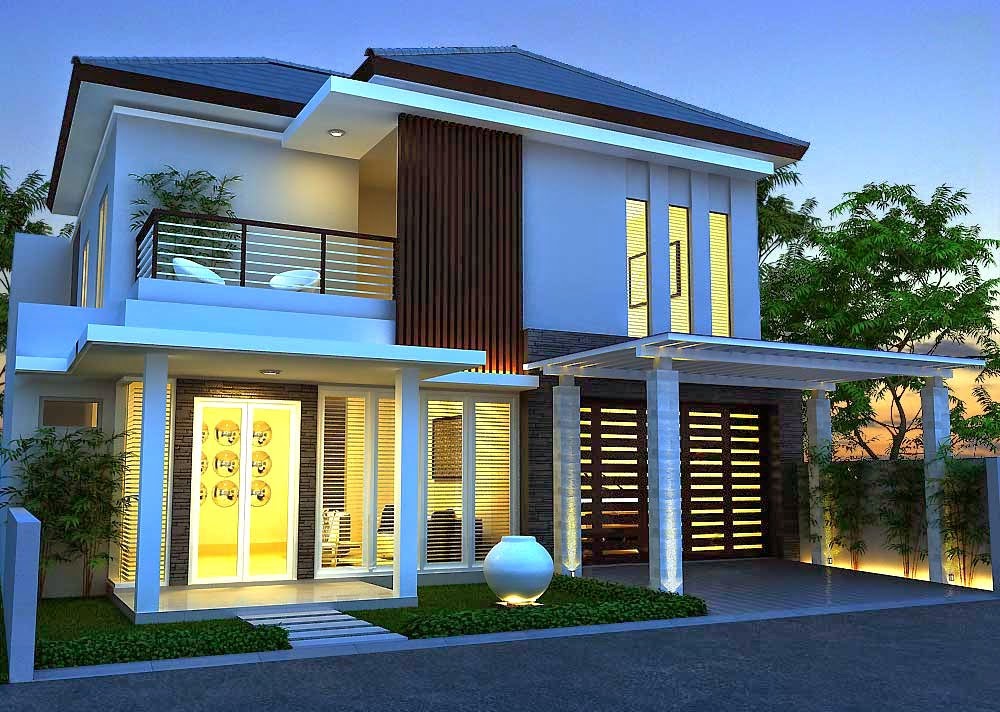 75 Contoh Desain  Rumah  Minimalis  2 Lantai  Yang Nampak 