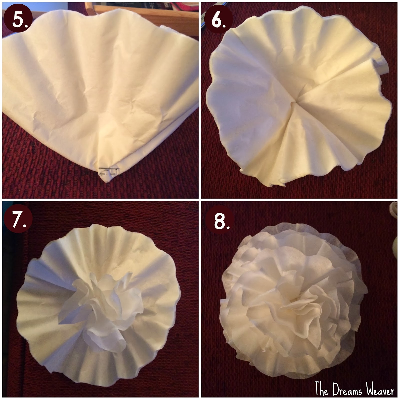 The Dreams Weaver: Coffee Filter Flowers