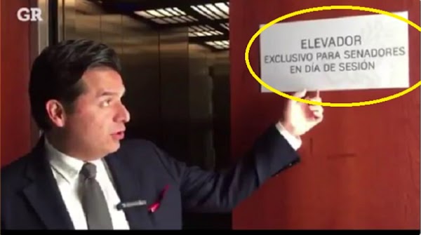 Senadores no quieren juntarse con la "chusma" discriminan a los mexicanos en los elevadores(VIDEO)