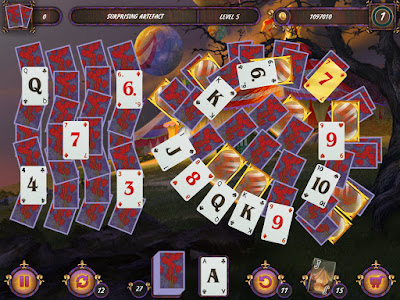 Dark Solitaire Mystical Circus Game Screenshot 1