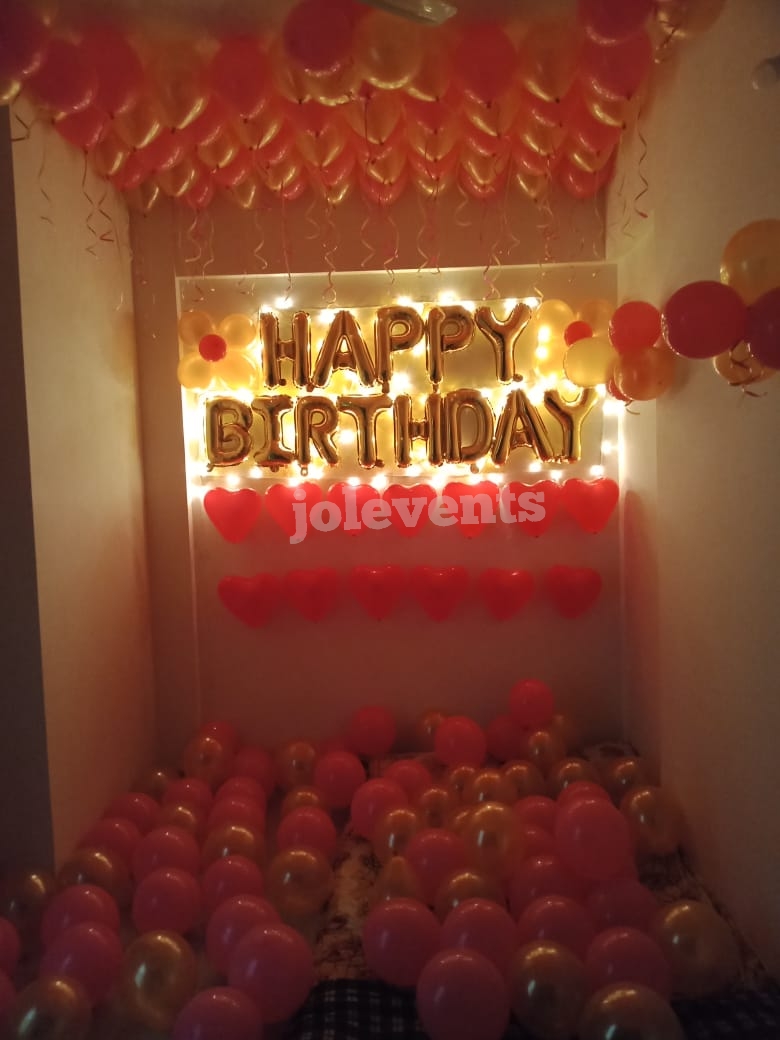 Romantic Room Decoration For Surprise Birthday Party in Pune Birthday
