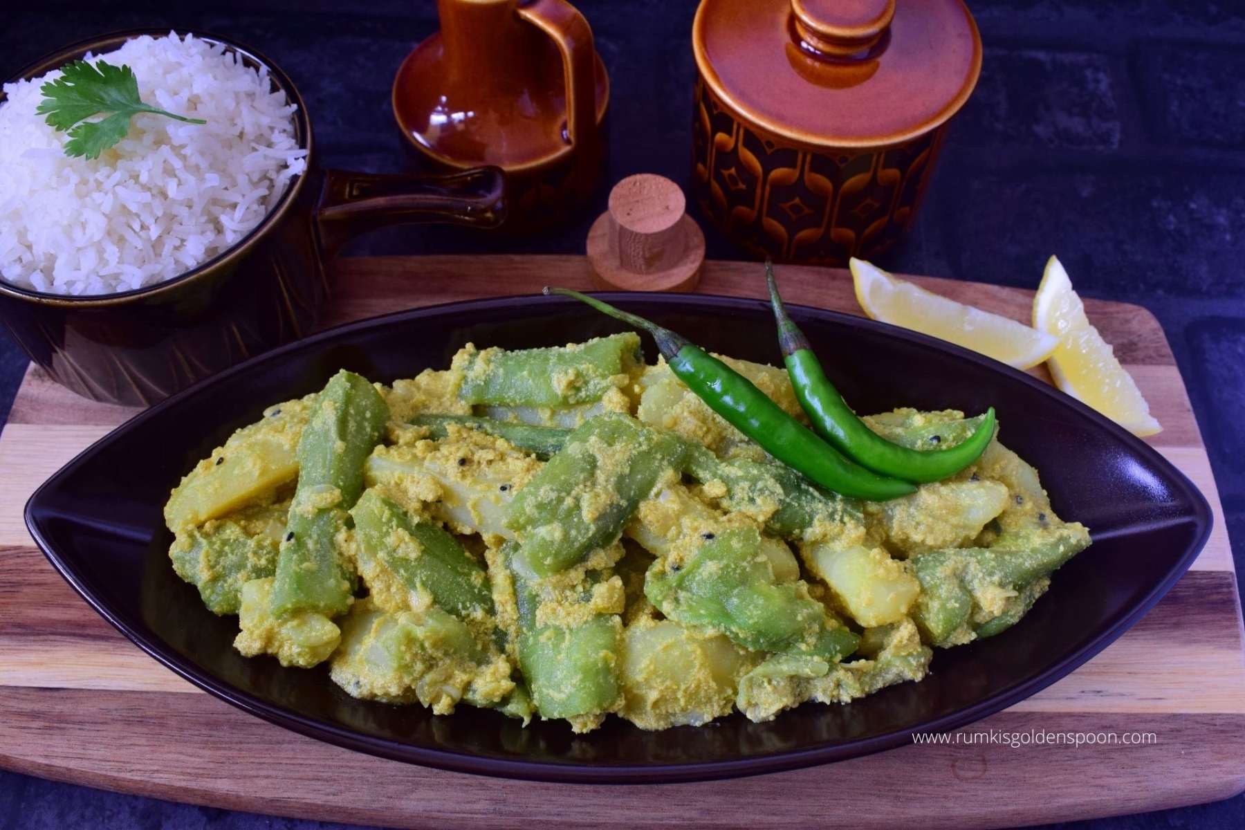 Jhinge aloo posto, jhinge aloo posto recipe, jhinge aloo posto Bengali recipe, how to make jhinge aloo posto, aloo jhinge posto sabji, recipe of jhinge posto, recipe of jhinge, recipe of jhinge aloo posto, Bengali recipe jhinge posto, niramish tarkari recipe, niramish tarkari, niramish recipe, Bengali niramish recipe, bengali traditional food, traditional food of Bengali, traditional bengali food, posto recipe, recipe with posto, poppy seeds recipe, Indian recipe, Bengali recipes, Bengali recipe, Bengali food, homemade Bengali food, bengali veg recipe, bengali vegetable recipe, recipe with jhinge, recipe with ridge gourd, no onion no garlic recipe, Rumki's Golden Spoon