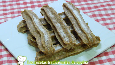 Receta fácil de porras o churros integrales muy crujientes